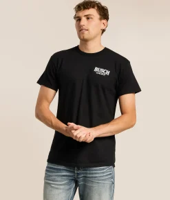 Tops | JEDCo Busch Light Measuring Tape T-Shirt Black