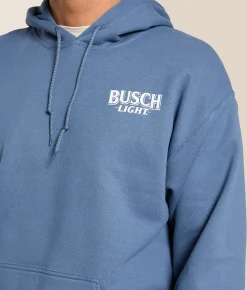 Tops | JEDCo Busch Light Mountain Lab & Ducks Hooded Sweatshirt Indigo Blue