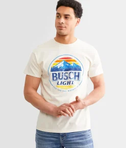 Graphic T-Shirts | Brew City Busch Light Mountain Rounder T-Shirt Natural