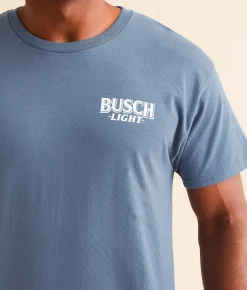 Graphic T-Shirts | JEDCo Busch Light No Bull T-Shirt Indigo Blue
