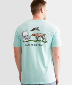 JEDCo Busch Light On Point T-Shirt Teal Ice Online