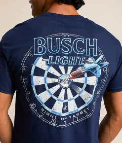 JEDCo Busch Light On Target T-Shirt Navy Online