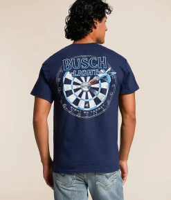 JEDCo Busch Light On Target T-Shirt Navy Online