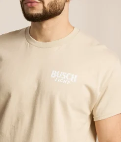 Tops|Graphic T-Shirts | JEDCo Busch Light Pheasant T-Shirt Sand