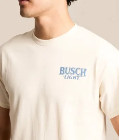 JEDCo Busch Light Pointer Boat T-Shirt Natural Sale