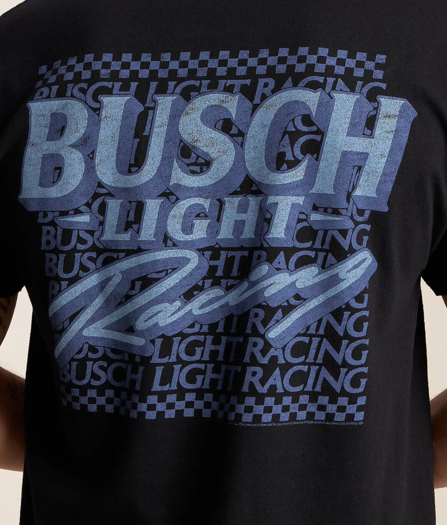 Tops|Graphic T-Shirts | Junkfood Busch Light Racing T-Shirt Black