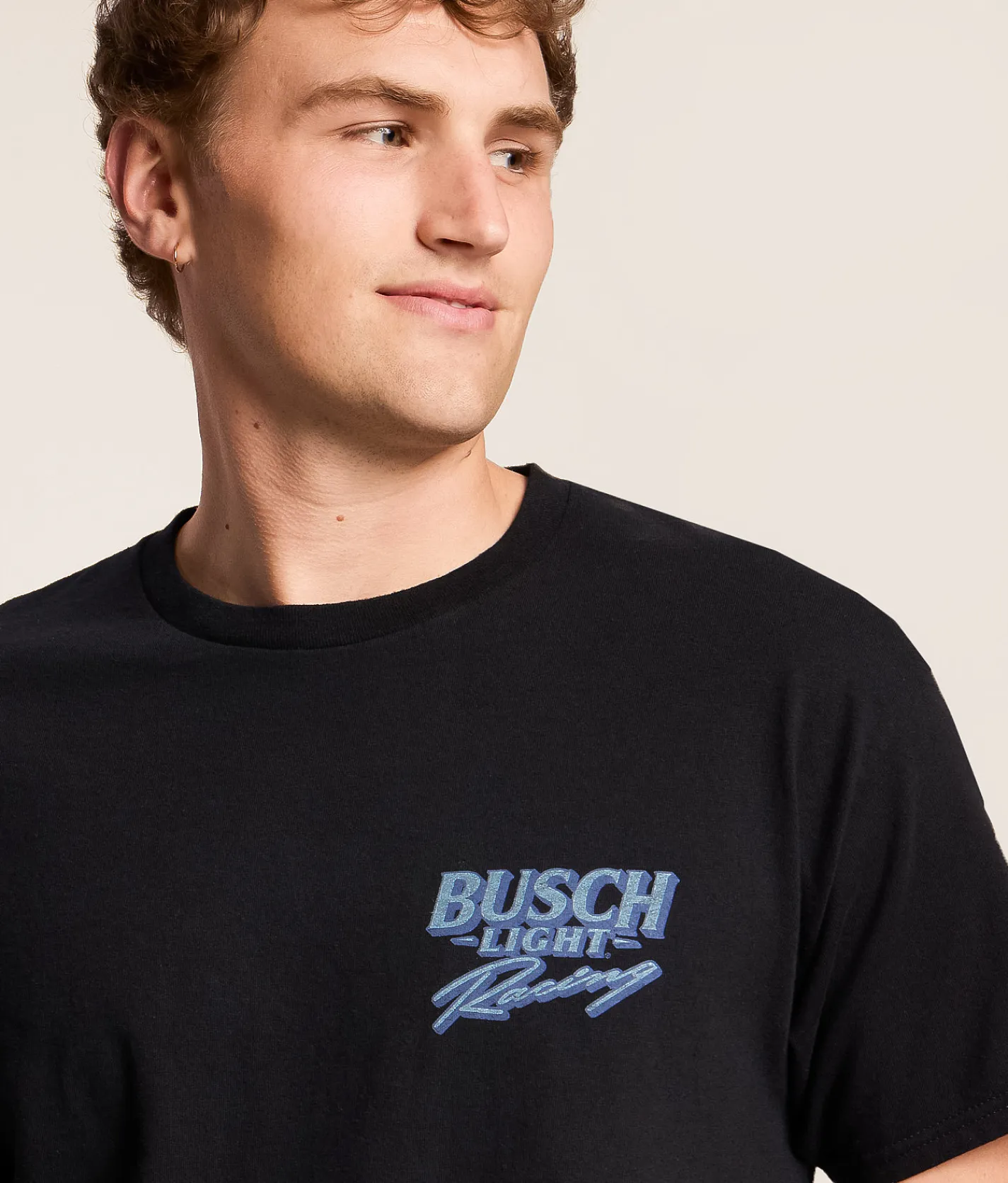Tops|Graphic T-Shirts | Junkfood Busch Light Racing T-Shirt Black