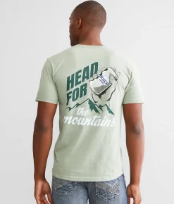 Graphic T-Shirts | Brew City Busch Light® Reach For The Mountains T-Shirt Sage