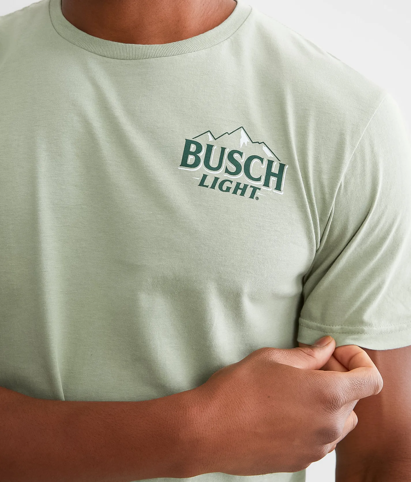 Graphic T-Shirts | Brew City Busch Light® Reach For The Mountains T-Shirt Sage