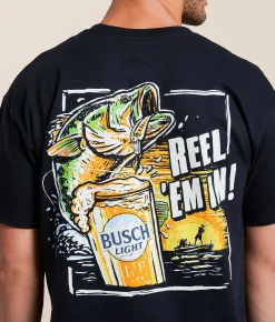 Graphic T-Shirts | JEDCo Busch Light® Reel In T-Shirt Black