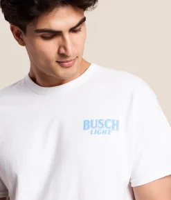 JEDCo Busch Light Retro T-Shirt White Best