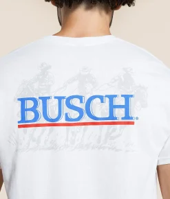 Graphic T-Shirts | Brew City Busch Light Rodeo Cowboys T-Shirt White