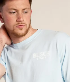 JEDCo Busch Light Spring Bass T-Shirt Chambray Pigment