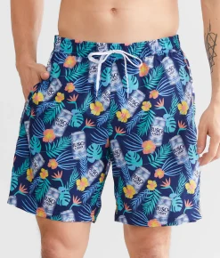 Tipsy Elves Busch Light® Stretch Swim Trunks Navy Outlet