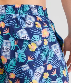 Tipsy Elves Busch Light® Stretch Swim Trunks Navy Outlet