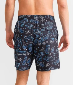 Tipsy Elves Busch Light® Stretch Swim Trunks Black Outlet
