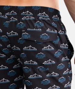Tipsy Elves Busch Light Swim Trunks Black Online