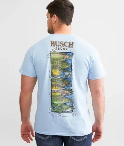 Graphic T-Shirts | Brew City Busch Light Wildlife T-Shirt Light Blue