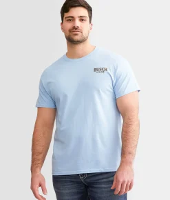 Graphic T-Shirts | Brew City Busch Light Wildlife T-Shirt Light Blue