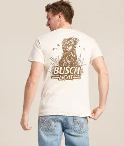Tops|Graphic T-Shirts | Brew City Busch Light Wildlife T-Shirt Natural