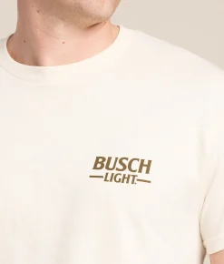 Tops|Graphic T-Shirts | Brew City Busch Light Wildlife T-Shirt Natural