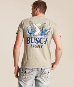 JEDCo Busch Marsh Ducks T-Shirt Sandstone Sale