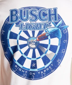 Tops|Graphic T-Shirts | JEDCo Busch On Target T-Shirt White