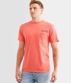 Salt Life Bushel N Beer T-Shirt Burnt Coral