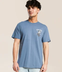 Tops|Graphic T-Shirts | Sullen Buzzin' T-Shirt Steel Blue