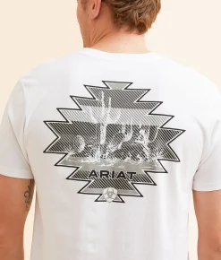 Graphic T-Shirts | Ariat Cactus Rider T-Shirt White