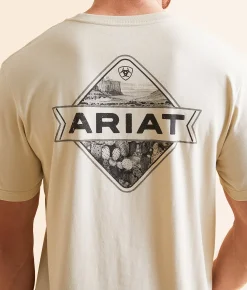 Ariat Cactus Valley T-Shirt Natural Discount