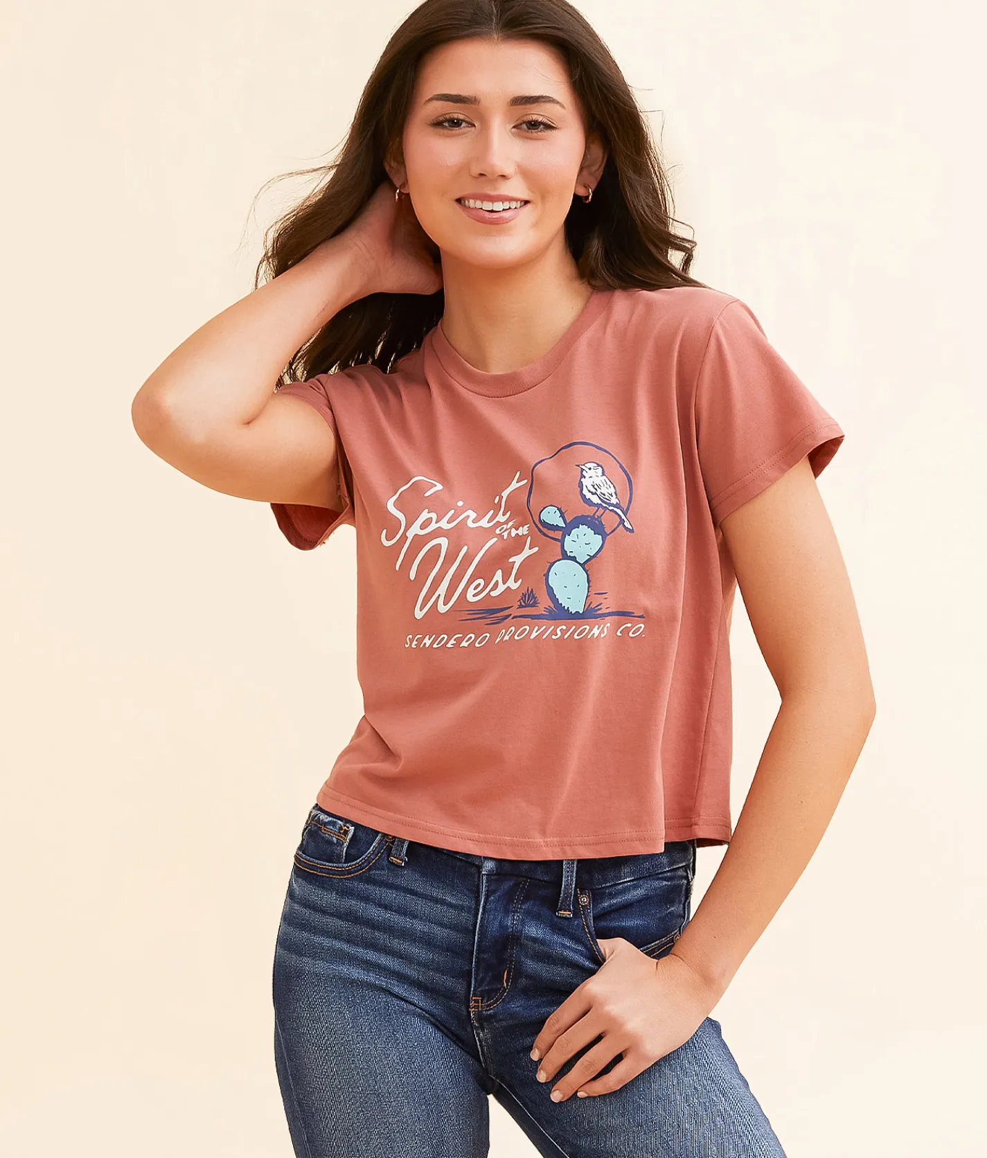 Sendero Provisions Co. Cactus Wren T-Shirt Dusty Mauve