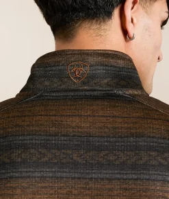 Ariat Caldwell Sweater Knit Jacket Light Brown Southwest Hot