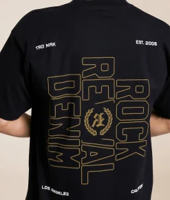 Tops|Graphic T-Shirts | Rock Revival Caleb T-Shirt Black