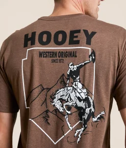 Tops|Graphic T-Shirts | Hooey Calgary T-Shirt Heather Brown