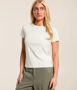 Tops | FITZ + EDDI California T-Shirt Cream