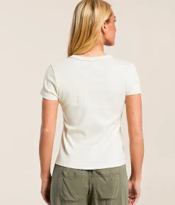 Tops | FITZ + EDDI California T-Shirt Cream