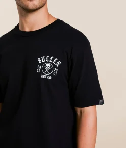 Tops|Graphic T-Shirts | Sullen Cali Pin-Up T-Shirt Jet Black