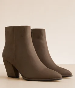 Shoes | Mia Calletana Heeled Ankle Boot Mushroom