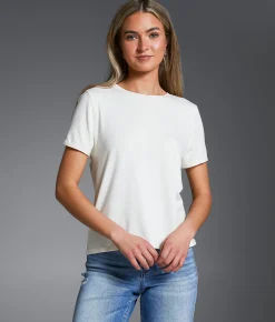 Tops | Buckle Black Callie T-Shirt Cannoli Cream