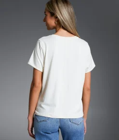 Tops | Buckle Black Callie T-Shirt Cannoli Cream