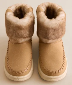 Shoes | HEYDUDE™ Camden Cuff Classic Cozy Boot Cognac