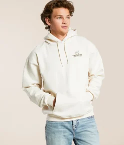 Fieldstone Camo Badge Hooded Sweatshirt Ivory Clearance