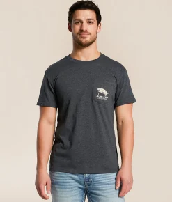 BURLEBO Camo Big Fly T-Shirt Heather Black Hot