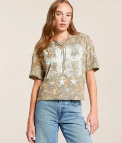Modish Rebel 98 Camo Cropped T-Shirt Forest Hunter Camo