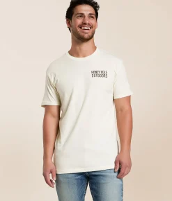 Tops|Graphic T-Shirts | Honey Hole® Camo Dog T-Shirt Natural