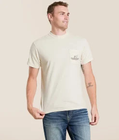 Fieldstone Camo Dog T-Shirt Ivory Discount