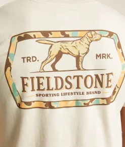 Fieldstone Camo Dog T-Shirt Moonbeam Hot