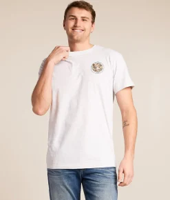 Tops|Graphic T-Shirts | BURLEBO Camo Mallard Duck T-Shirt Heather Ash Grey