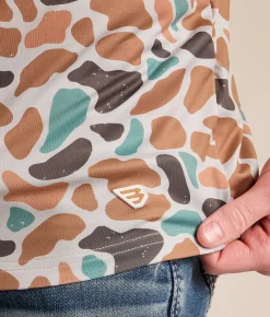 BURLEBO Camo Performance Hoodie Bayside Camo Discount